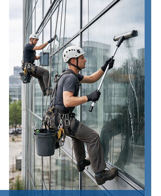 Мойка витражей альпинистами в Норильске от 727 р. под ключ|ВЫСОТНИК-Нрл