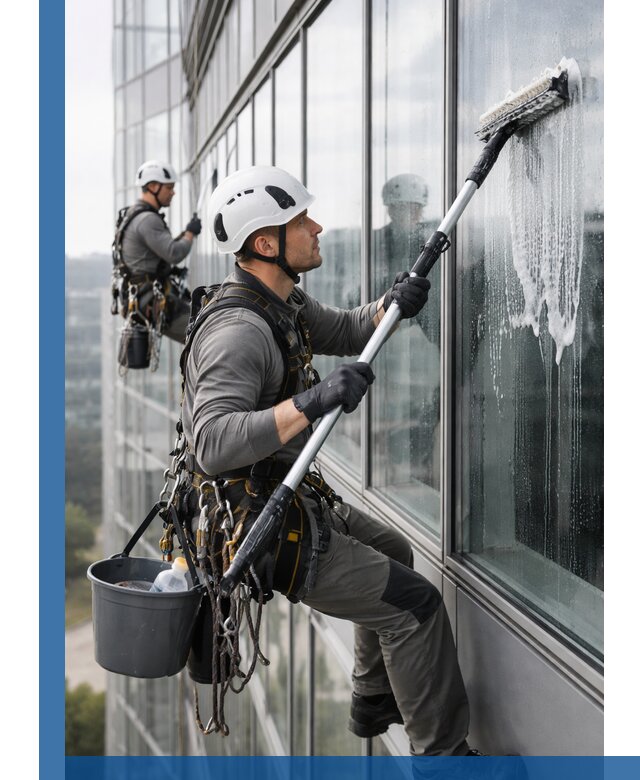 Высотная мойка сплошного остекления с выездом в Норильске