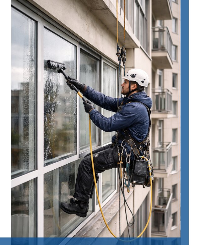 Мойка балконного остекления в Норильске от 3635 р. | ВЫСОТНИК-Нрл