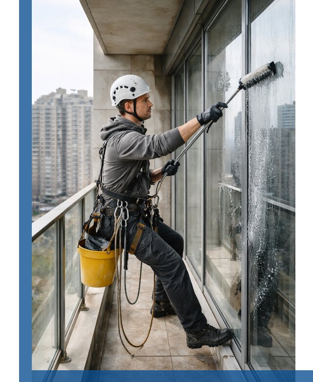 Профессиональная мойка балконного остекления в Норильске