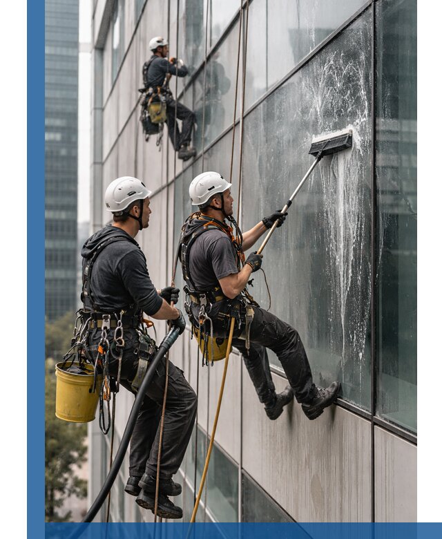 Профессиональная высотная мойка фасадов зданий в Норильске