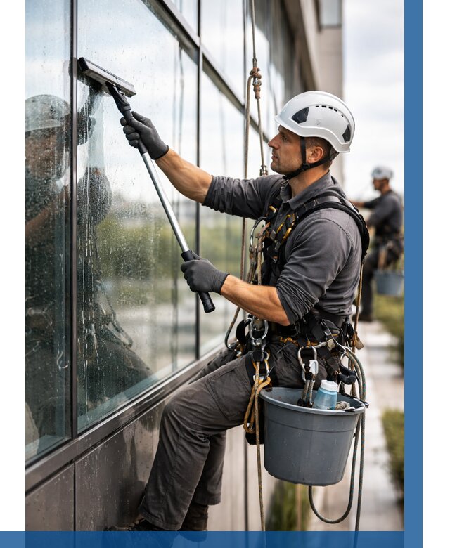 Мойка стеклянных фасадов в Норильске от 208 р. | ВЫСОТНИК-Нрл