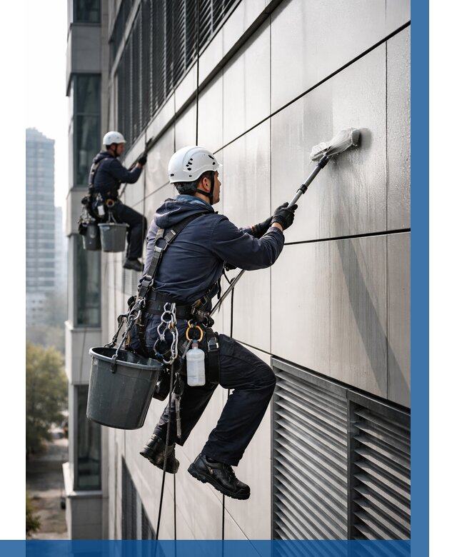 Мойка вентилируемого фасада в Норильске от 260 р. | ВЫСОТНИК-Нрл