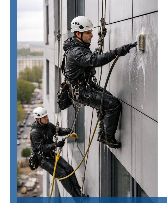 Профессиональная мойка фасада из композита в Норильске