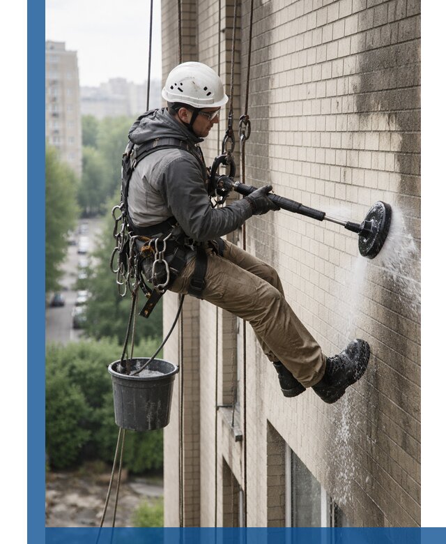 Очистка фасада от копоти в Норильске профессионально и безопасно