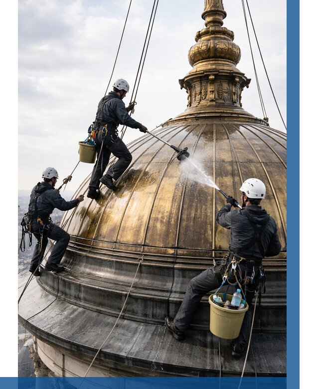 Мойка куполов и шпилей в Норильске от 8308 р. - заказать | ВЫСОТНИК-Нрл