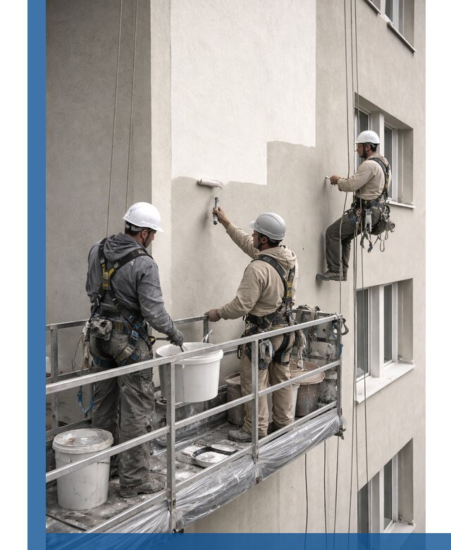 Покраска оштукатуренного фасада в Норильске под ключ с гарантией