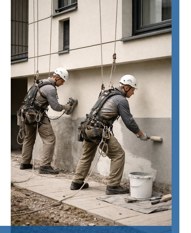 Окраска цоколя здания в Норильске от 467 р. под ключ | ВЫСОТНИК-Нрл