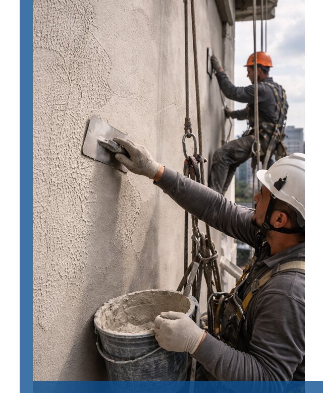 Декоративная штукатурка фасада с утеплением и защитой в Норильске