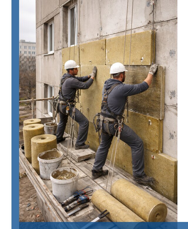 Утепление фасада минватой в Норильске под ключ с гарантией