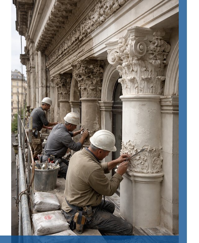 Реставрация фасадной лепнины в Норильске от 2596 р. | ВЫСОТНИК-Нрл