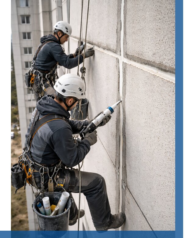 Герметизация межпанельных швов в Норильске от 727 р. | ВЫСОТНИК-Нрл