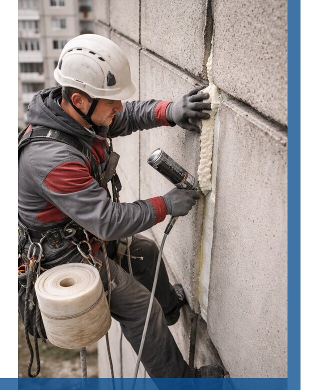 Утепление межпанельных швов в Норильске от 727 р. | ВЫСОТНИК-Нрл