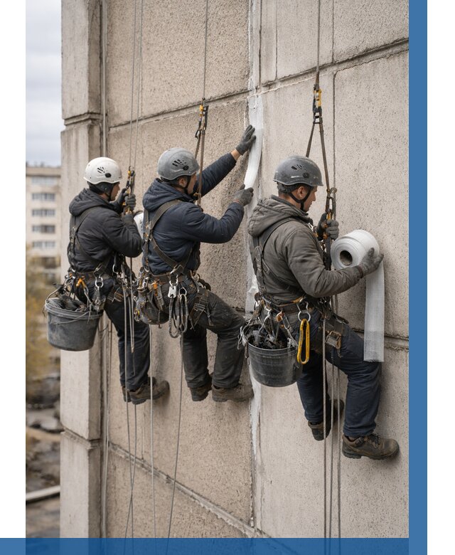 Ремонт межпанельных швов в Норильске от 779 р. | ВЫСОТНИК-Нрл