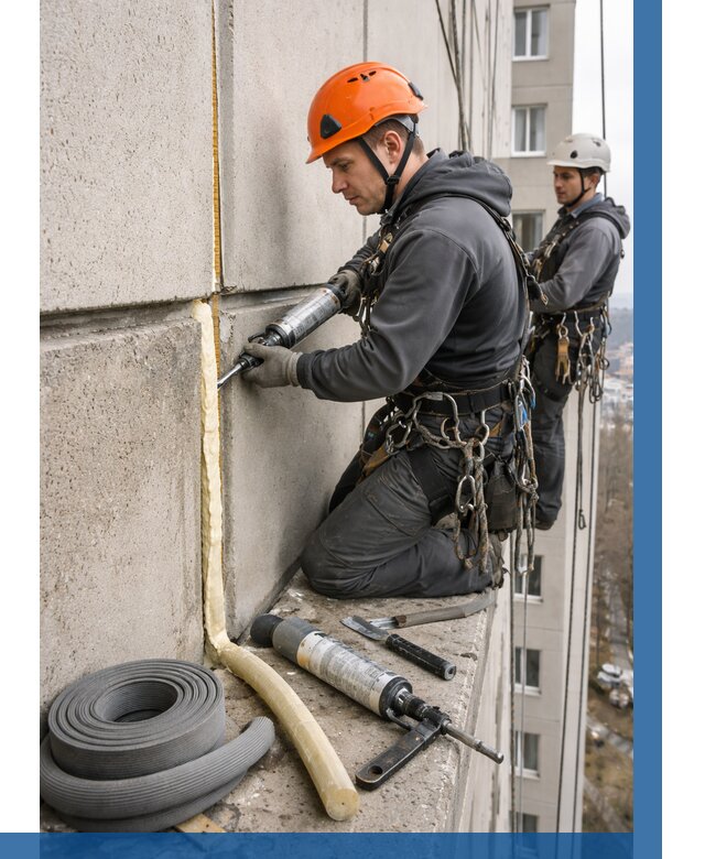 Теплый шов межпанельные швы в Норильске от 727 р. | ВЫСОТНИК-Нрл