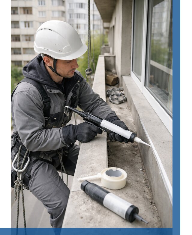 Герметизация швов лоджии в Норильске от 4673 р. | ВЫСОТНИК-Нрл