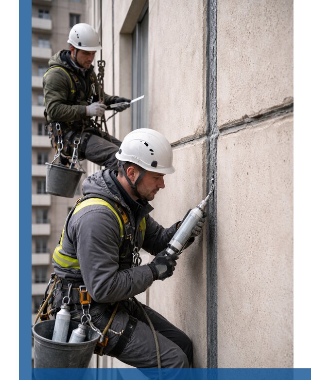 Герметизация деформационных швов фасада в Норильске качественно