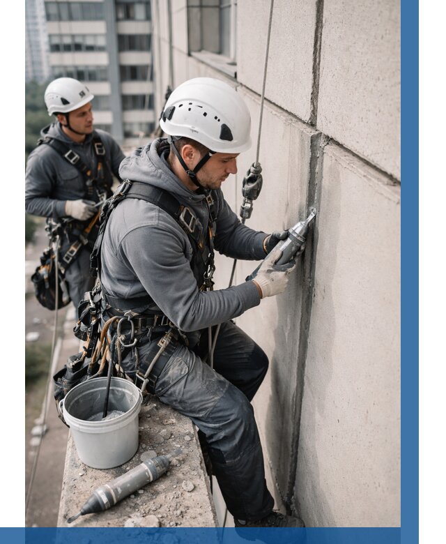 Ремонт деформационных швов здания в Норильске от 1039 р. | ВЫСОТНИК-Нрл