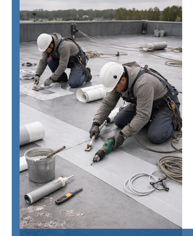 Ремонт мембранной кровли в Норильске качественно и с гарантией