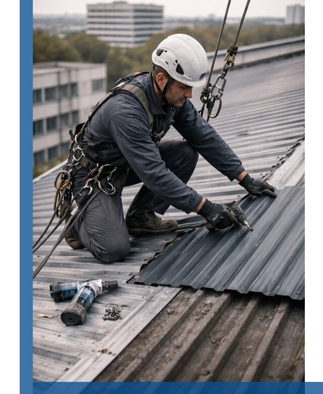 Ремонт профнастила на кровле в Норильске, работы под ключ