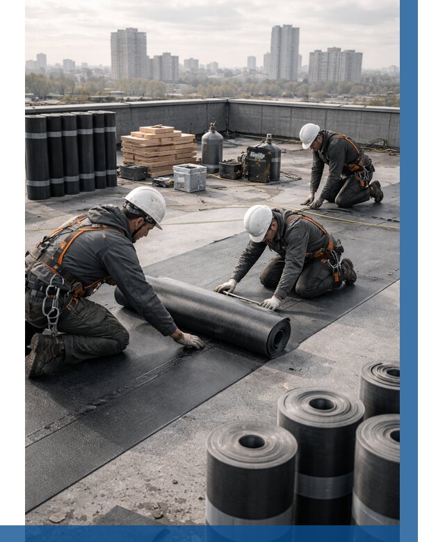 Монтаж мягкой кровли под ключ в Норильске от 467 р. | ВЫСОТНИК-Нрл