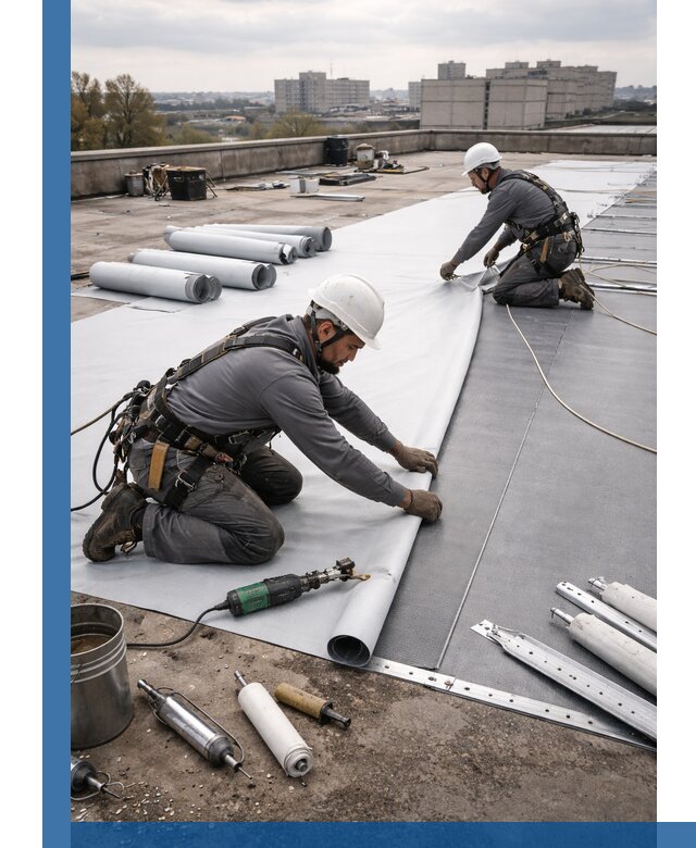 Монтаж мембранной кровли в Норильске для промышленных зданий