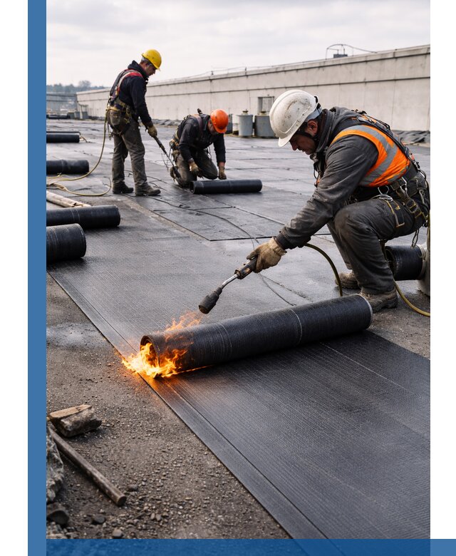 Монтаж наплавляемой кровли в Норильске профессионально