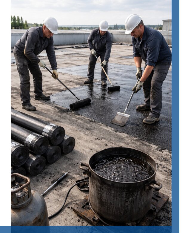 Гидроизоляция кровли мастикой в Норильске от 623 р. | ВЫСОТНИК-Нрл