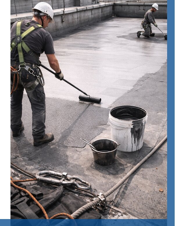 Гидроизоляция кровли жидкой резиной в Норильске от 519 р. | ВЫСОТНИК-Нрл