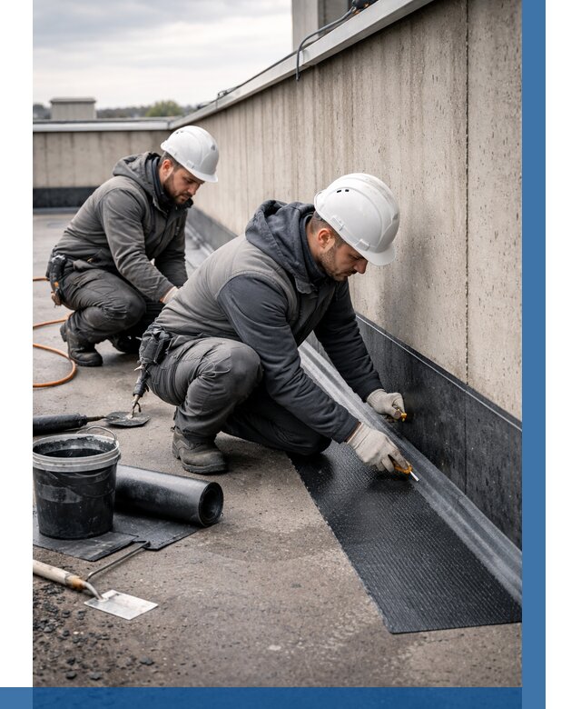 Гидроизоляция примыканий на кровле в Норильске от 935 р. | ВЫСОТНИК-Нрл