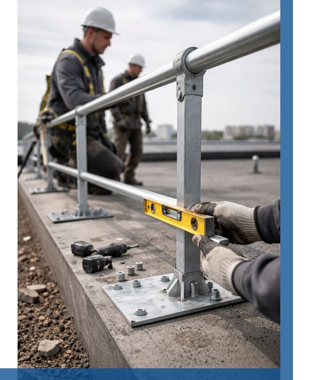 Монтаж кровельного ограждения в Норильске от 1246 р. | ВЫСОТНИК-Нрл