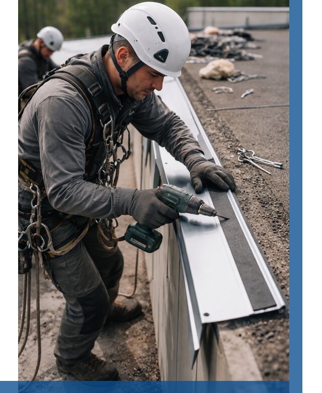 Монтаж капельника на кровле в Норильске от 312 р. | ВЫСОТНИК-Нрл