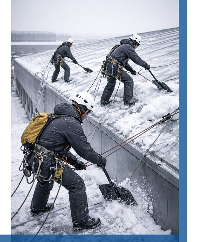 Очистка навесов от снега в Норильске от 4673 р. | ВЫСОТНИК-Нрл