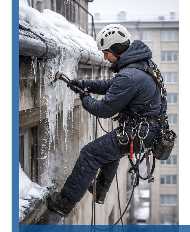 Удаление наледи и чистка водостоков в Норильске оперативно и безопасно