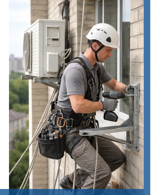 Установка кронштейнов кондиционера в Норильске от 3635 р. | ВЫСОТНИК-Нрл