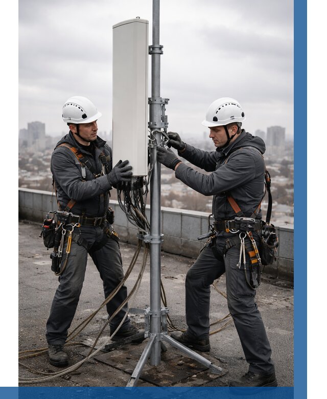 Монтаж антенн связи на крыше в Норильске от 8827 р. | ВЫСОТНИК-Нрл
