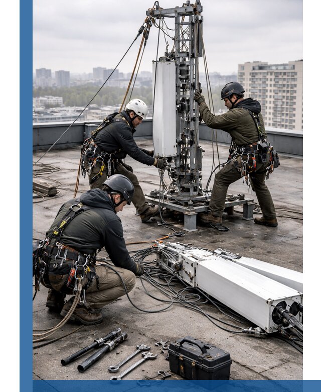 Демонтаж антенн на крыше зданий в Норильске с гарантией