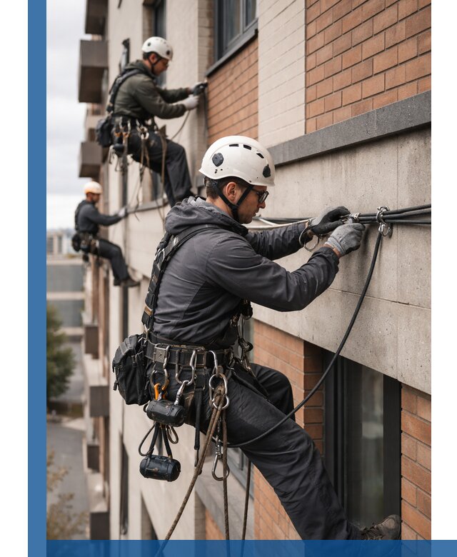 Крепление кабеля на фасаде монтаж и крепеж в Норильске