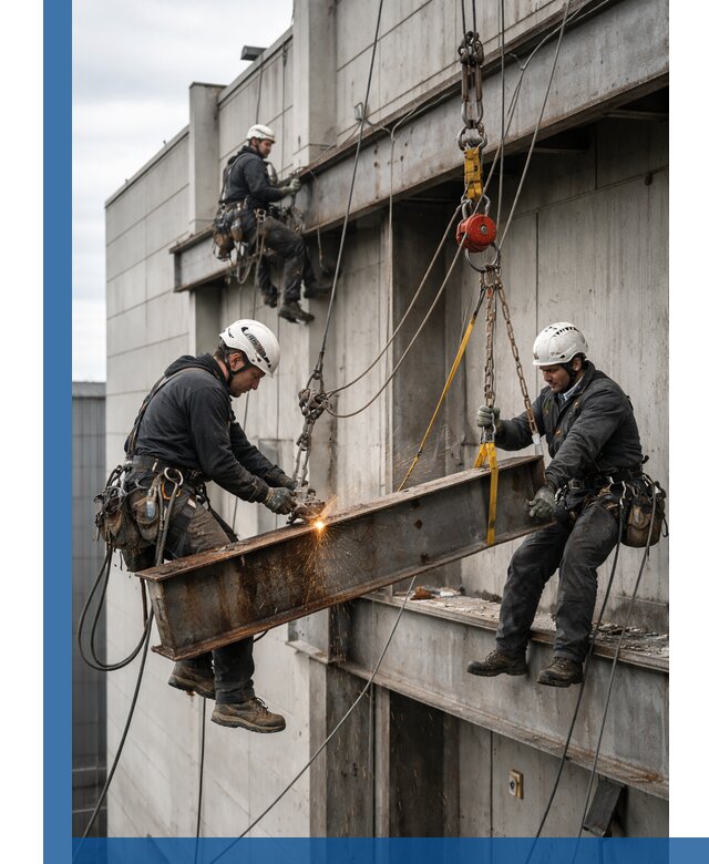 Демонтаж металлоконструкций на высоте в Норильске под ключ