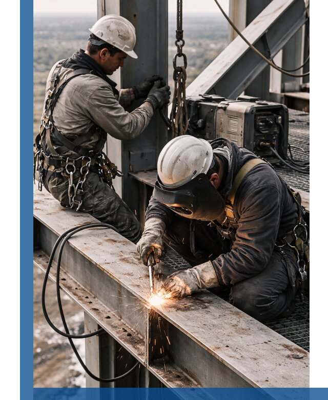 Высотные сварочные работы в Норильске для промышленных объектов