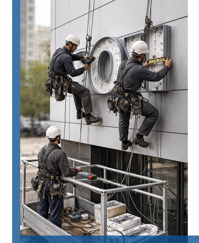 Профессиональный монтаж световых букв в Норильске под ключ