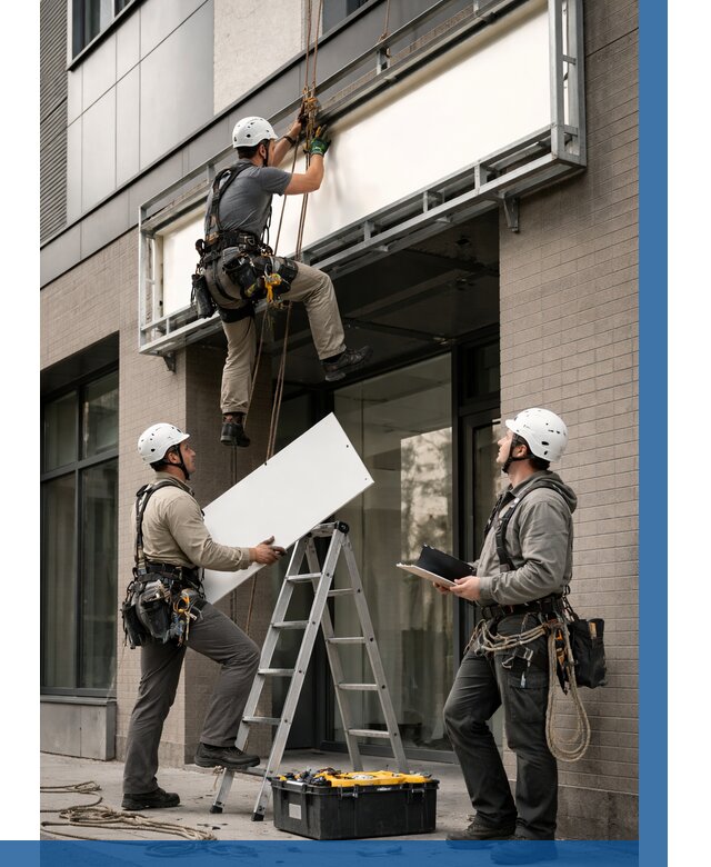 Монтаж светового короба в Норильске от 6750 р. | ВЫСОТНИК-Нрл