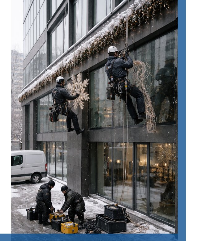 Демонтаж новогоднего оформления в Норильске от 5712 р. | ВЫСОТНИК-Нрл