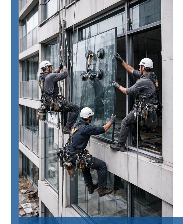 Фасадное остекление и монтаж витражей зданий в Норильске под ключ