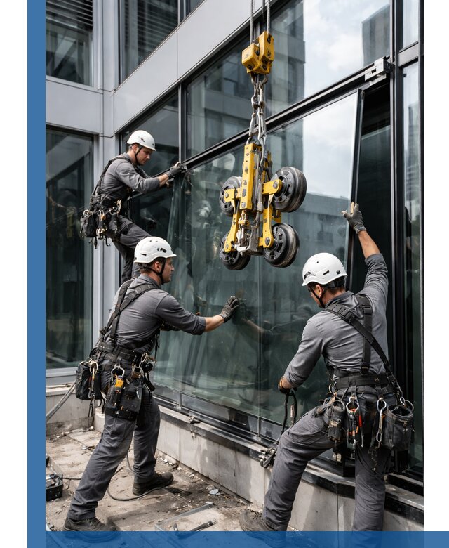 Структурное остекление фасадов в Норильске монтаж и обслуживание