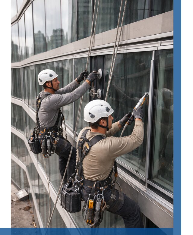 Радиусное остекление фасада в Норильске от 12462 р. | ВЫСОТНИК-Нрл