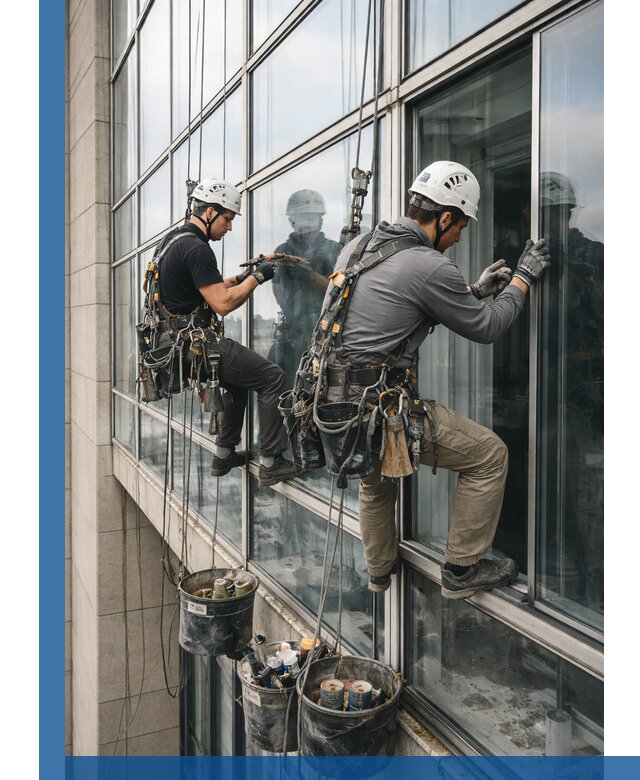 Ремонт витражных конструкций и фасадного остекления в Норильске