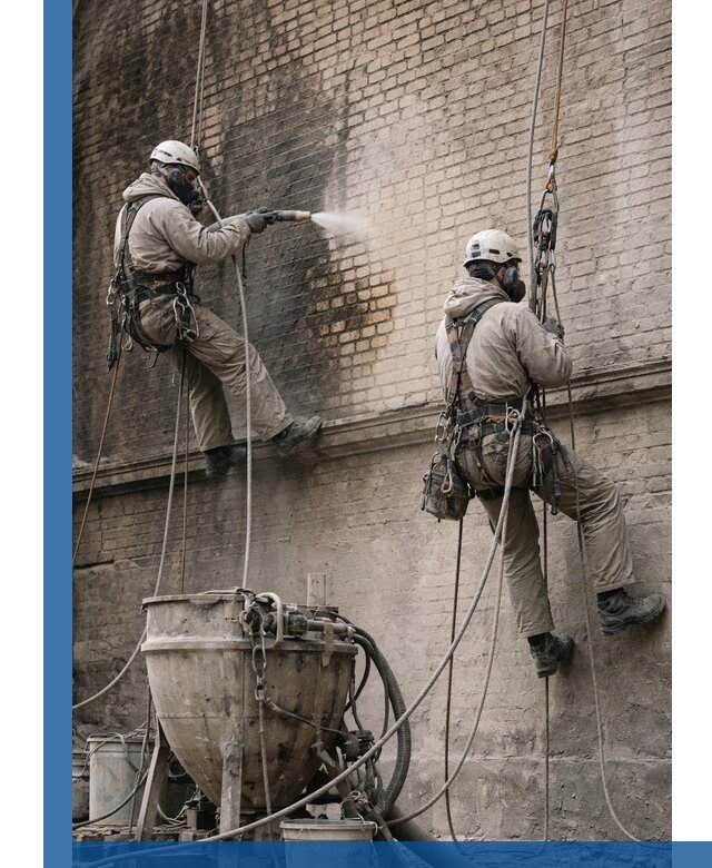 Пескоструйная очистка фасадов в Норильске профессионально