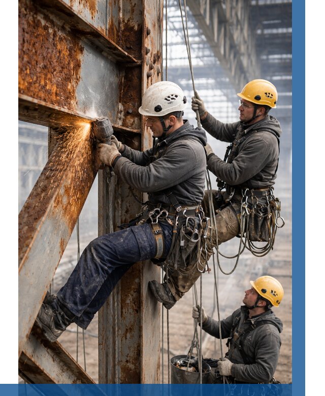 Зачистка металла от ржавчины в Норильске от 363 р. | ВЫСОТНИК-Нрл