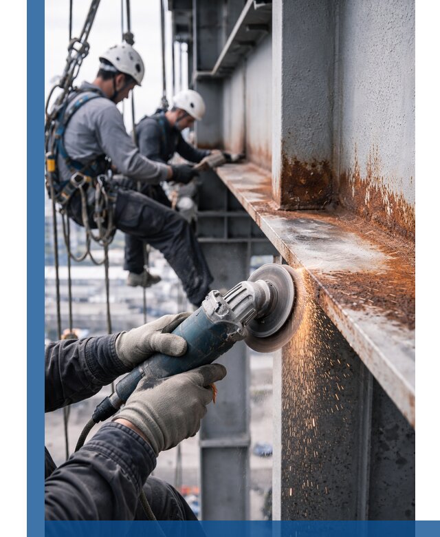 Зачистка металла от ржавчины и подготовка поверхностей в Норильске